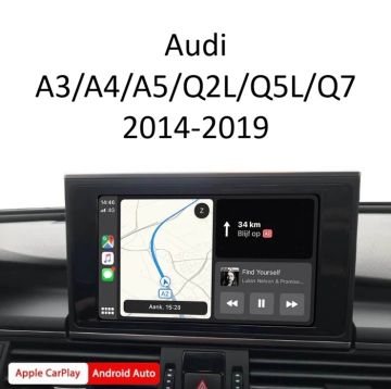 Wireless Apple CarPlay & Android Auto Интерфейс – Audi A3/A4/A5/Q2L/Q5L/Q7 2014-2019