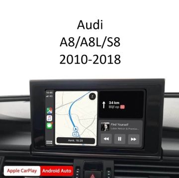 Wireless Apple CarPlay & Android Auto Интерфейс – Audi A8/A8L/S8 2010-2018