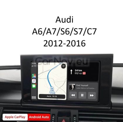 Wireless Apple CarPlay & Android Auto Интерфейс – Audi A6/A7/S6/S7/C7 - 2012-2016 - MMI3G+