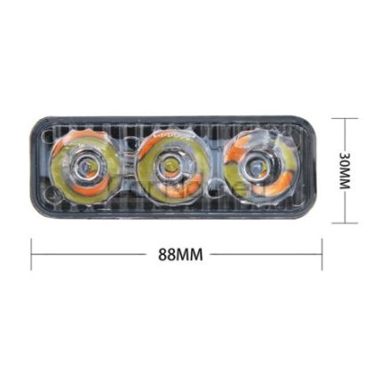 LED DRL Дневни светлини с мигач - 3 диода