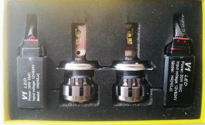 LED крушки за фарове - H4 6500k