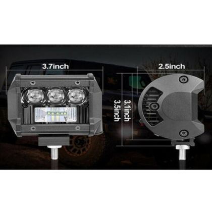 Халоген LED бар, 18W, 5D лупa, 9.4 см