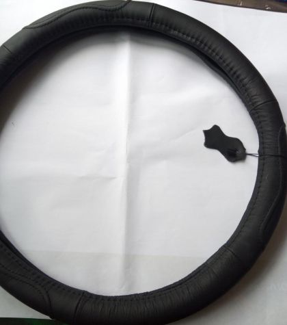 Калъф за волан естествена кожа  - L