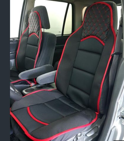 Масажор LUX ER /Черно с червен шев