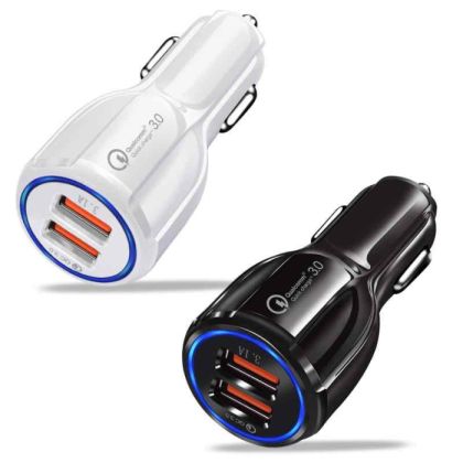 Универсално USB зарядно за кола с два порта