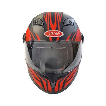 Детска Каска- Черен/Червен Мат