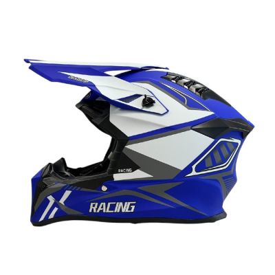 Кросова каска 127 - размер XL - Blue / White 2