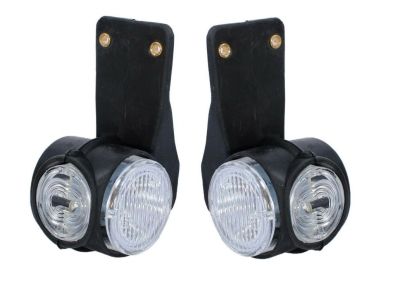 Комплект от 2бр LED Лед висящи габарити светлини тип рогче за камион ремарке тир бус 12V-24V