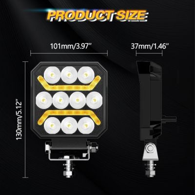 Диоден халоген LED бяла и жълта светлина габарит, 9-50V