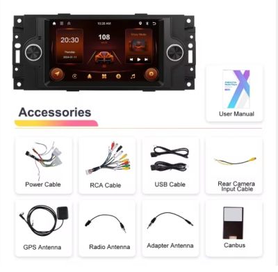  Мултимедия за JEEP/Dodge/Chrysler 300C - 6.2'' 