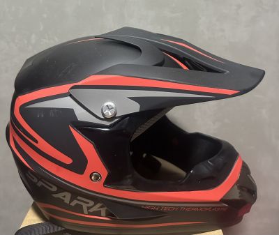 КАСКА Кросoва- черно+оранжево -XXL