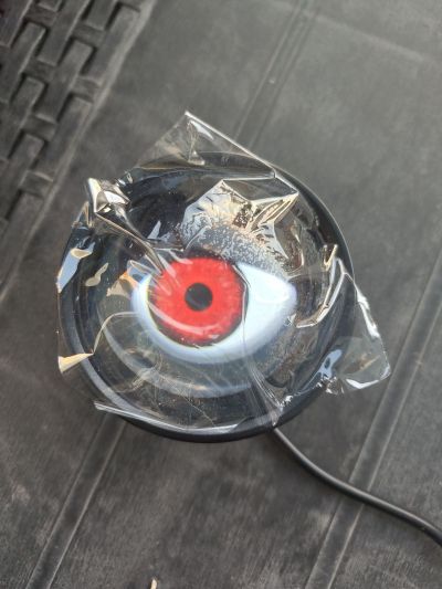 Комплект 3D LED фарове халогени дяволски очи Devil Eyes с лупи