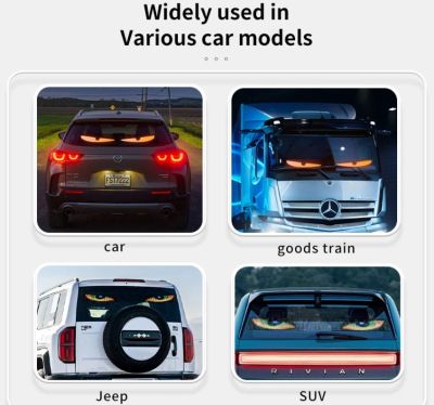 Светещи LED очи за предно стъкло Devil Eyes 50 х 11 см