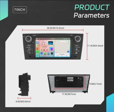 Мултимедия за BMW E90 / E91 - 7" 