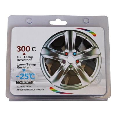 Декоративни силиконови капачки за болтове17мм -черен