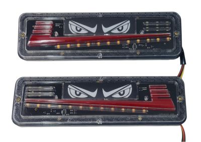 LED Стопове с "очи" бягащ мигач - 12V