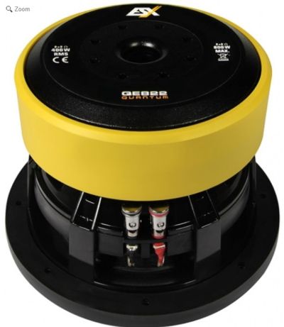 ESX Quantum QE822 – 8-инчов (20 см) Субуфер с Двойна Бобина