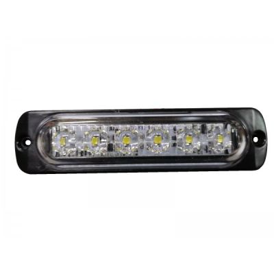 Габарит LED Бял 12-24V с 6 диода