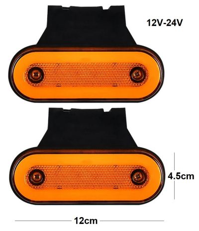 LED габарит с блиц и неон ефект 12/24V