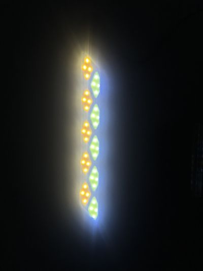 Дневни светлини с мигач гумирани гъвкави