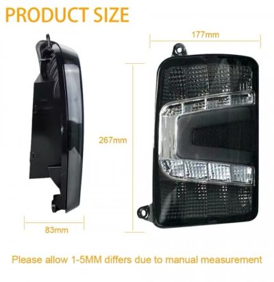 2 БРОЯ LED Диодни Опушени Тунинг Стопове за Lada Niva Задни Светлини