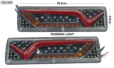 LED стопове с динамичен мигач и неон 12/24V
