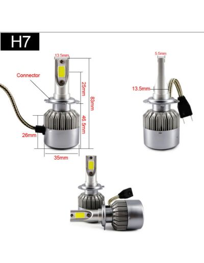 LED диодни крушки C6 H7 - 36W/ 3800LM