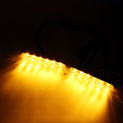 LED Дневни светлини с мигач-6 диода