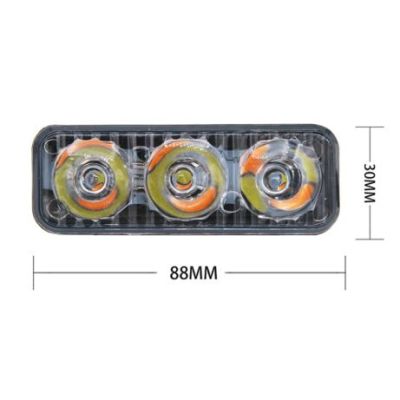 LED DRL Дневни светлини с мигач - 3 диода