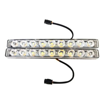 LED DRL ДНЕВНИ СВЕТЛИНИ С МИГАЧ 9 диода
