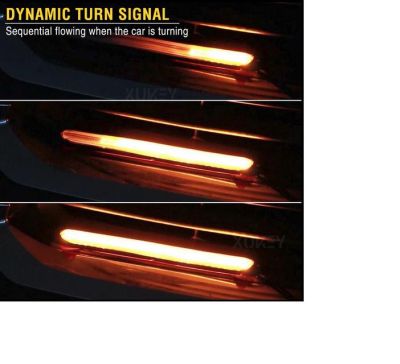 LED DRL Дневни светлини с бягащ мигач