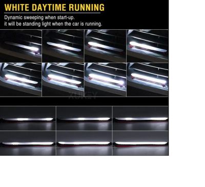 LED DRL Дневни светлини с бягащ мигач