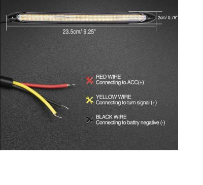 LED DRL Дневни светлини с бягащ мигач