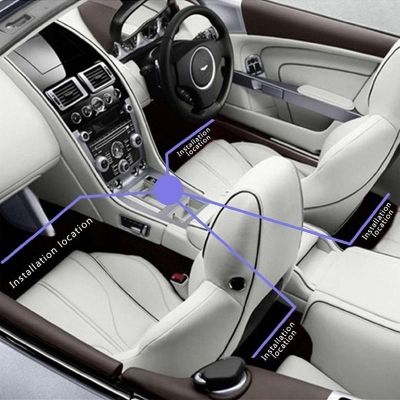 4бр.светлини за  вътрешна декорация на автомобила с 9led