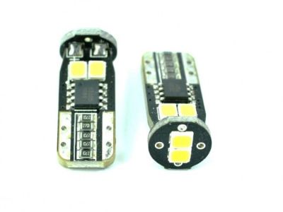 Диодна крушка (LED крушка) 12V, W5W, T10, W2.1x9.5d, Canbus, 2 бр.