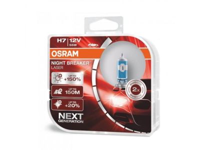 H7 Osram 12V 55W Night Breaker Laser +150% / Крушки Осрам лазер H7 55W +150%