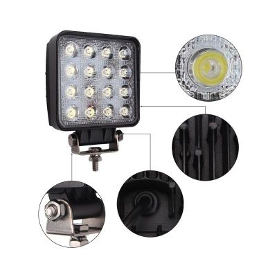 LED ЛЕД ХАЛОГЕН 16 ДИОДА издължен охладителен корпус