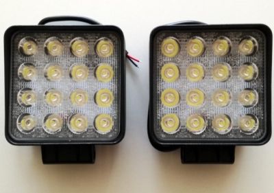 LED ЛЕД ХАЛОГЕН 16 ДИОДА издължен охладителен корпус