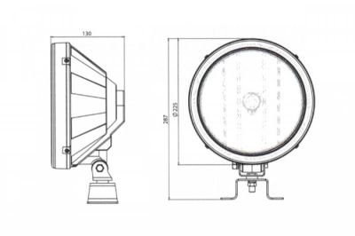 Халоген / фар със синя ЛЕД подсветка