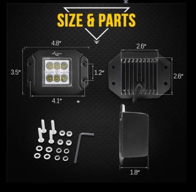 LED халоген за вграждане 18W