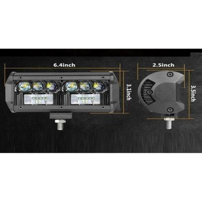 Халоген LED бар, 48W, 5D лупa, 17.8 см