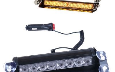 Аварийна сигнална  лампа 12V/24V LED блиц оранжева светлина