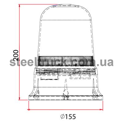 Сигнална лампа тип Маяк работеща на 24V/12V