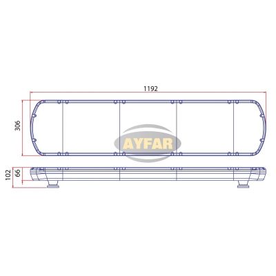 Аварийна лампа LED (119.2см) МАЯК 