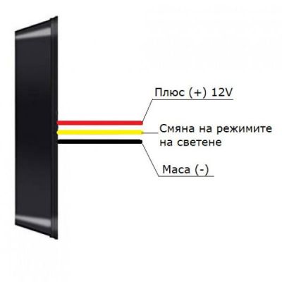 Аварийна сигнална LED лампа 12V  блиц