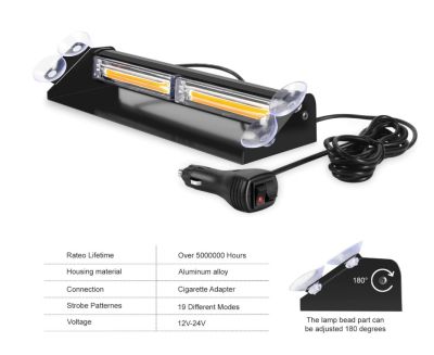 LED сигнална лампа за стъкло 12V/24V