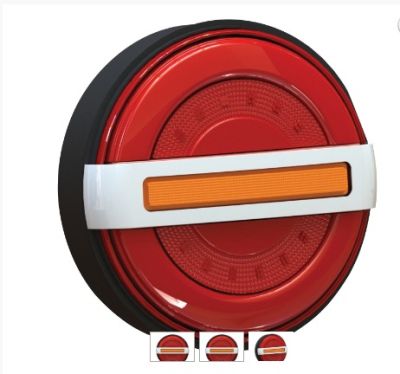 Неон LED стоп хамбургер 12/24V с бягащ мигач