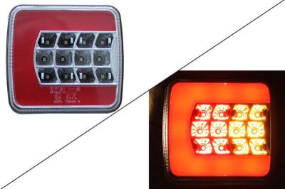 Стоп диоден с неон 12-24V L/R