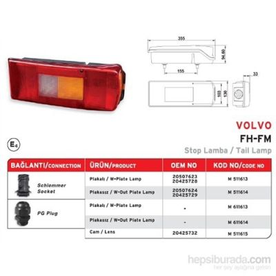 Стоп VOLVO FL - FM - FH с букса (93-05)