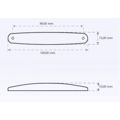 LED габарит 12/24V-зелен